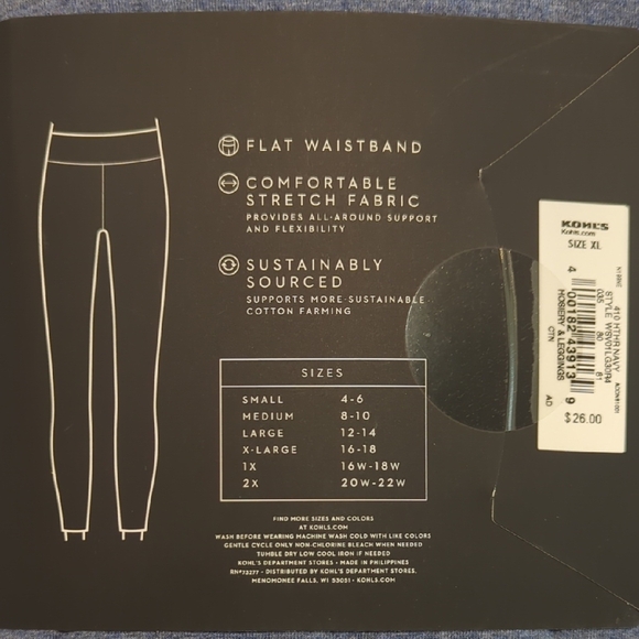 Simply Vera Wang Leggings - Picture 3 of 3